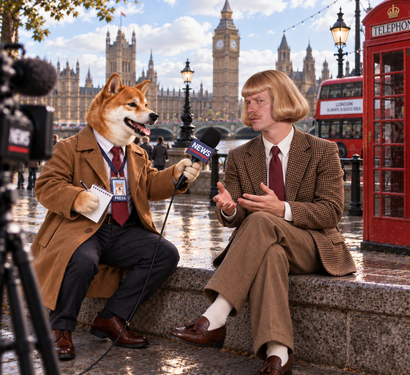 Reportinu interviewing Jean Phil in London